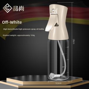Pressurized Borosilicate Glass Thickened Oil Control Spray Oil Bottle