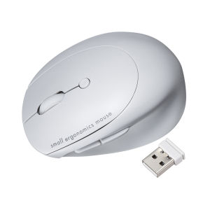 Sanwa Supply | Wireless Bluetooth 3-Mode Rechargeable Silent Vertical Mouse