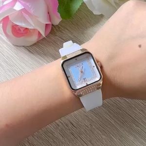 Jam Tangan Wanita Tali Rubber Lengkap Dengan Fitur Tanggal Aktif Terbaru Model Fashion