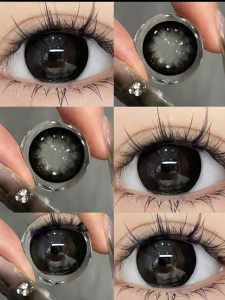 Large Diameter Disposable Black Contact Lenses 6 Months