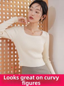LUQIAN | Slimming Plus Size Womens Knitted Sweater