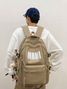 Large Capacity Backpack for Junior High School Boys Stylish Double Shoulder School Bag Casual Simple Style Waterproof And Lightweight