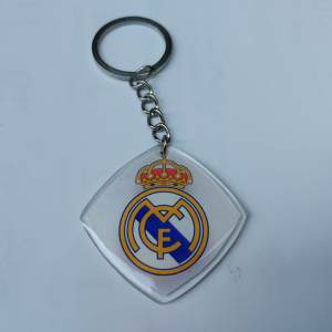 GANTUNGAN KUNCI AKRILIK BOLA SPANYOL CUSTOM NAMA DAN TANGGAL LAHIR SEHARI JADI Minimal 1 lusin isi 12pcs