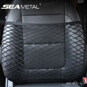 ตะเข็บตาข่ายเก็บของรถด้านหน้าเบาะนั่งคู่ชั้นป้องกันตาข่ายยืดหยุ่นขยายได้ตาข่ายอุปกรณ์ภายใน