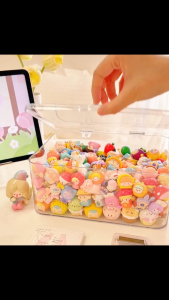 Storix PET Material Transparent Multipurpose Pop Bean Display Storage Box Large Capacity Stackable Pop Mart Organizer