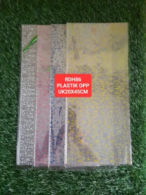 OPP FLOWER PLASTIK SNAK FARSEL UK 20X45CM [1 PAK ISI 12PCS]