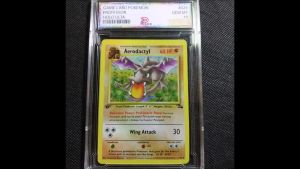 Thẻ Pokemon Khung PSAVN lá Aerodactyl ex 1 62 sản xuất 1998 Full Art Holofoil 1459 d7 NF4 1-41