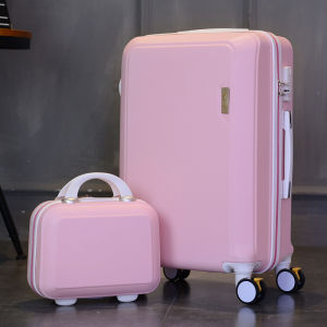 New 2020 Womens Fashionable Travel Suitcase with Combination Lock Mother-Child Design Universal Wheel Suitcase Fresh Style