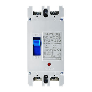 2P DC500V MCCB Molded Case Circuit Breaker Overload Protection Switch Protector For Solar Photovoltaic PV