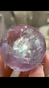 fengshui and homedecoration propose 💜🌈 冰透彩虹紫晶球 🔮✨Rainbow Amethyst Sphere
