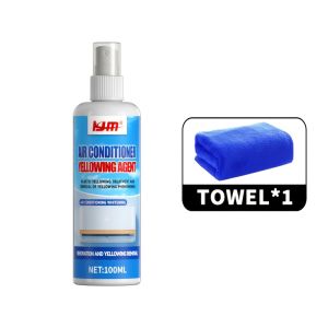 KJM New Aircon Plastic De-Yellowing Spray 100ml– AC Housing Yellowing Remover Oxidation & Clouding Cleaner Surface Whitening