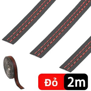 PINMOAP Đa Năng Da Viền Dải 2/8M Khâu Nội Thất Ô Tô Bảng Điều Khiển Cạnh Bảo Vệ Tấm Cửa Trang Trí Băng