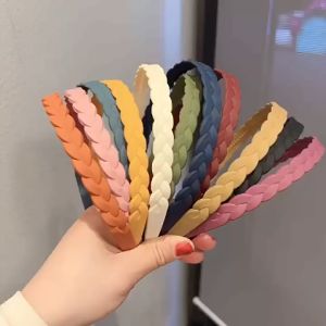 Băng Đô Cài Tóc Nhựa Thắt Rết Gợn Sóng Đơn Giản Dành Cho Bạn Nữ bản 12cm