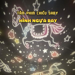 Tấm phim chiếu Saby hình Ngựa bay phim chiếu cho đèn chiếu sao Saby Dreamz và Saby Stories