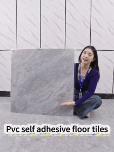 Marble Vinyl Tiles Floor 45x45cm Self Adhesive Mat PVC Flooring Stickers Waterproof Tiles Home Decoration