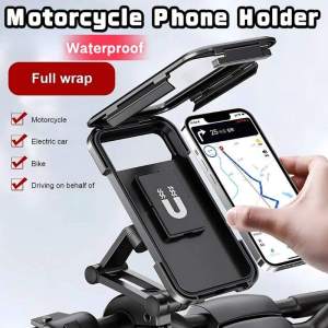Waterproof Motorcycle Bike Phone Holder Adjustable Bicycle GPS 360° Motorcycle Cellphone Holder