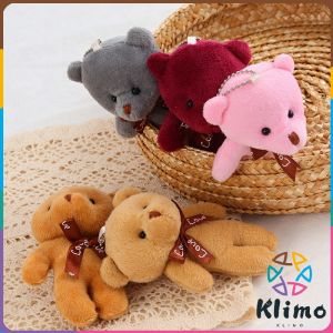 KLIMO Cartoon Bear Plush Teddy Bear Small Pendant Bear Toy Bag Pendant Desktop Decoration