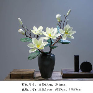 Xiafan Large Magnolia Artificial Flower Bouquet New Chinese Style Living Room Decorative Ornaments High End Home Decoration