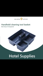 Plastic Multipurpose Storage Caddy - CLEAR Suitable for hotels restaurants etc