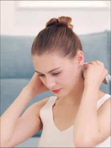 White Cervical Massage Device Multi Functional Neck Protection and Neck Relaxation Massager Portable Portable Neck Care Tool