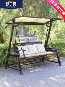 Outdoor Swing Chair Villa Garden Balcony Rural Yard Home Swinging Chair Double Person Swinging Chair Modern Simple Style
