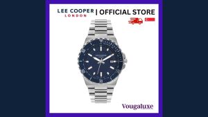 LEE COOPER OFFICIAL Men Metal Band Silver Watch Water Resistant Affordable Branded Timepiece (2 Years Warranty) LC07622.390