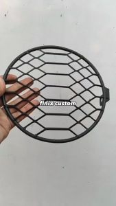 COVER PELINDUNG LAMPU DEPAN 7 inch FULL BESI XSR 155 W175 Custom GRILL JARING