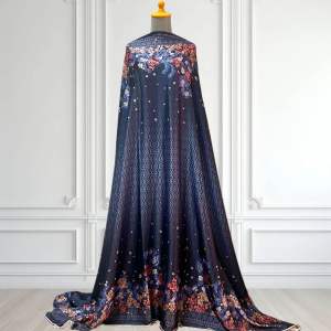 Bahan Kain Arabian Silk semi sutra adem Motif Risa harga setengah meter untuk gamis tunikkemejadressmukena