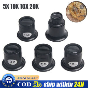 Jewelers Loupe Magnifier Monoculars Magnifier Magnifying Glass Watchmakers Loupe Lens Jeweler Watch Eye Len Repair Tool 5X 10X 15X 20XX Magnifying
