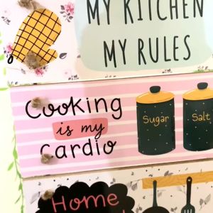 Hiasan Dinding Pajangan Dapur Kitchen Susun 30x10cm Dekorasi Dinding Dapur Rumah Kamar
