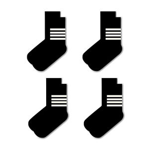TB Spring Autumn Stripe Socks Men Women Mid-Calf Trendy Korean Style Casual Popular INS JK Long Socks Cotton Moisture Wicking