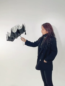 HOVELSHOP Payung Otomatis Scootlight Lipat Perlindungan Matahari Payung Hujan Buka Tutup Sekali Tekan