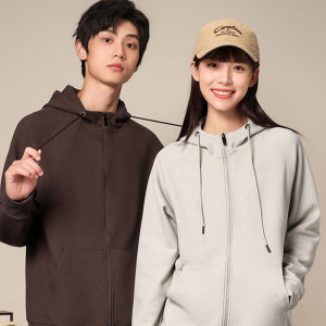 ปรับแต่ง เสื้อฮู้ด เสื้อแจ็คเก็ต ซิป ปิดพิมพ์ปักโลโก้ Workwear กิจกรรมอาคารกลุ่ม ฤดูใบไม้ร่วง ฤดูหนาว แจ๊กเก็ต