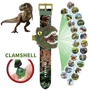24 Imagic Projection Children Watches Dinosaur Animal Cartoon Watch Kids Digital Clock Boys Student Electronic Wristwatches Gift