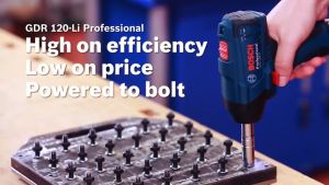 Bosch Impact Driver Cordless GDR 120-LI + 2 x GBA 12V 2.0Ah + GAL 12V-20 06019F00K6 Contractors Choice COC-CORDLESS Power Tool [ Blue Power by ECL ]