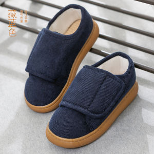 Dép Bông Cotton Thoáng Khí Mùa Xuân Thu Cho Người Lớn Tuổi Đế Dày Chống Trượt Dép Bốt Cotton Cho Nam Và Nữ