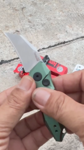 Kershaw AUTO 7350 Compact Folding Knife Aluminum Handle with Spring-Loaded Flipper - High-Quality Outdoor Survival Gear