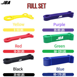 JBA Resistance Band Set For Men 10pcs 5-230lbs 7 Levels With Door Anchor Thick Durable TPE Elastic Band For Exercise Bands Flexbands All Stages Home Workout Equipment