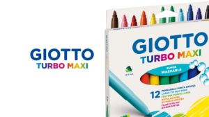 Giotto Turbo Maxi Fibre Pens 12pc Without Box