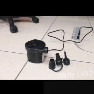 2 in 1 Electric Swimming Pool Air Pump with 3 Pin Malaysia Plug & 12V Car Boat Electric Blower Pump