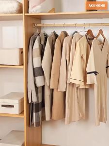 Túi bọc quần áo chống bụi trong suốt chất liệu PEVA có thể giặt Akii Home TD38