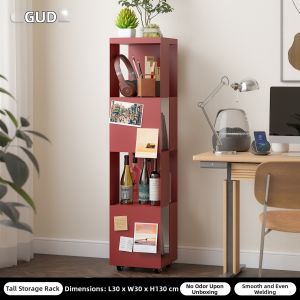GUDE | Space-saving Rotating Bookshelf Display Rack Iron