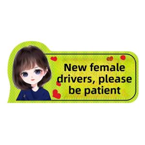 FENGXIA | Novice Driver Warning Reflective Car Stickers