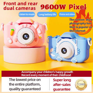 Kids Digital Camera Mini Children Toy Camera 9600W pixels 2 Inch IPS Screen Camcorder Photo Recording Photography Multifunction Camera For Girl Boys
