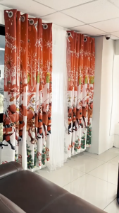 New detachable blackout curtains suitable for your door and window printing curtains size 130 * 200CM-1pcs