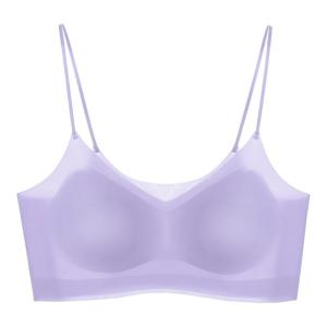 Miiow | Cool Sensation Ladies Underwear Thin Strap Invisible Small Chest Gathered Seamless Breathable Summer Thin Back Beauty Bra