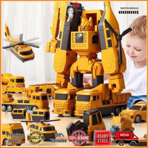16/26/35PCS Magnetic Transform Engineering Car Transformers Toys Magnetic Car Robot Toy with Storage Box Assembled Toys Kids Gifts