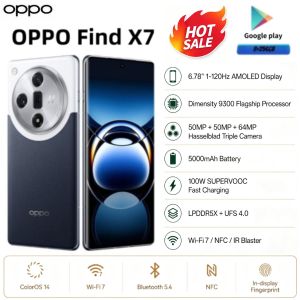 OPPO | 2026 new OPPO Find X7 5G Flagship Phone 8GB+256GB Dimensity 9300 64MP Periscope Camera 120Hz OLED 100W SUPERVOOC NFC IP65