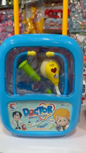 Vali Đồ Chơi Bác Sĩ Cho Bé – Doctor Medical Kit Set (Hộp Kéo Màu Xanh)