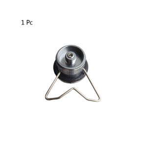 1/2Pcs Butane Adapter with Bracket Gas Cartridge Head Conversion Adapter Nozzle Bottle Type Input Screw Type Lindal Valve Output
